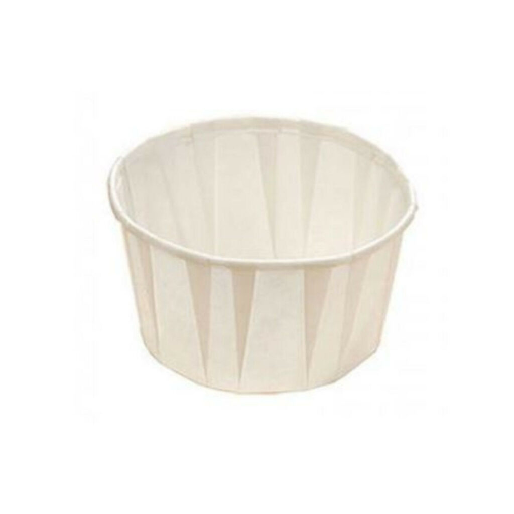 Formas papīra ø 5.4 h-4cm 250 gab baltas