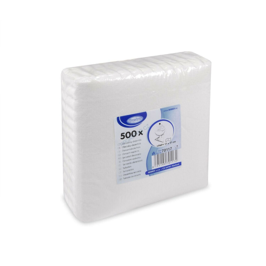Salvetes 1k 17x17cm 500gb baltas