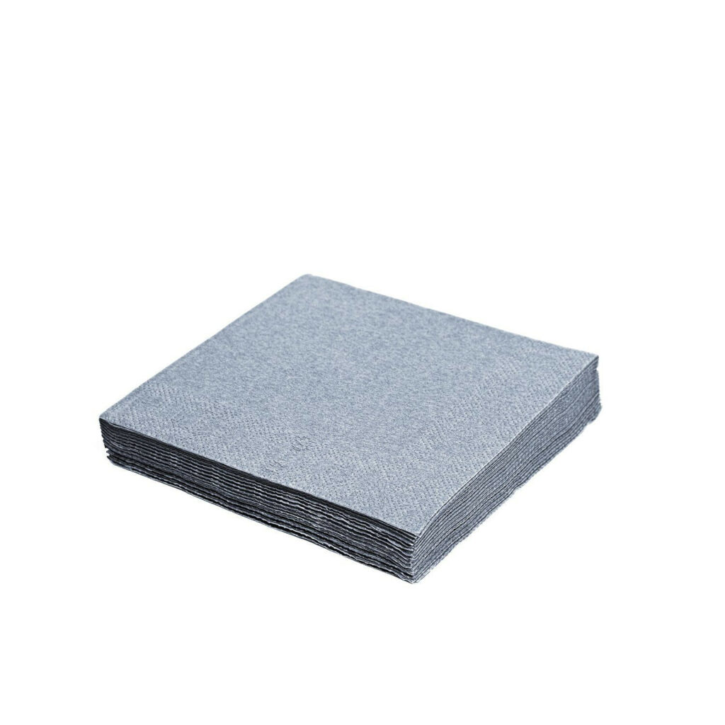 Salvetes trīs kārtas 33cm 20gb sudraba