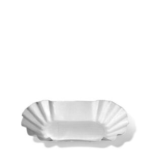 Šķīvji v/l papīra ar PET pārklājumu 10.5×17.5cm h-3cm 250gb