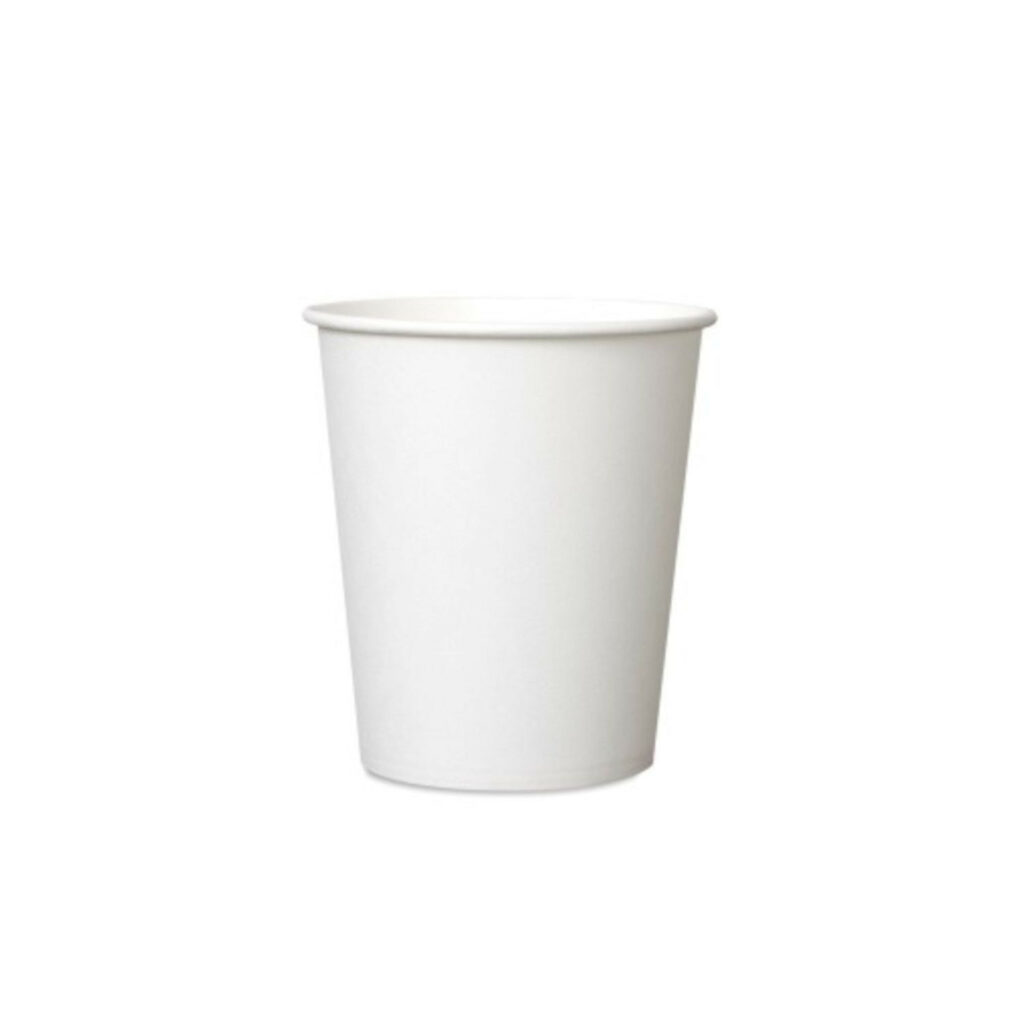 Glāzes v/l. papīra 200ml baltas 50gab (vāki 73 mm)[20]
