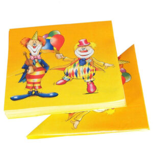 Salvetes 33cm 3-k CLOWN 20gab.