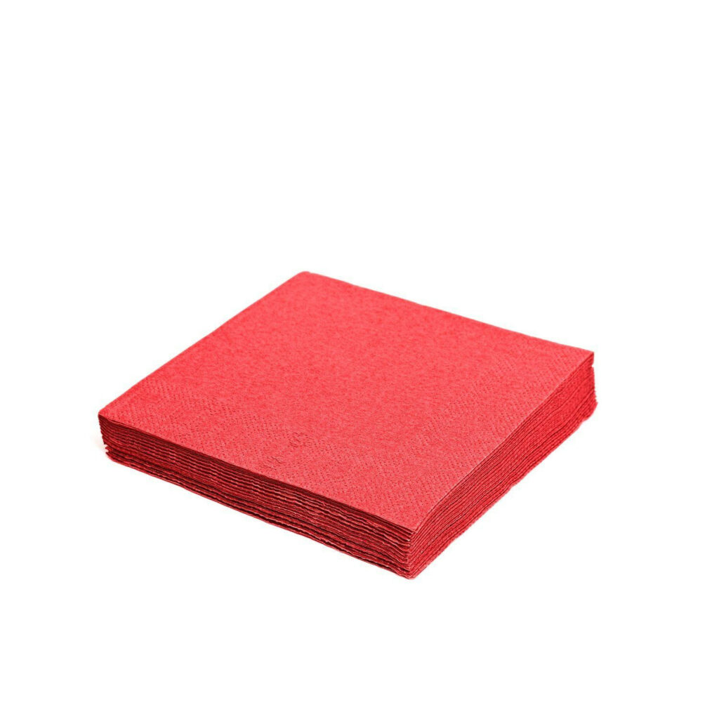 Salvetes divas kārtas 33cm 50gb sarkanas