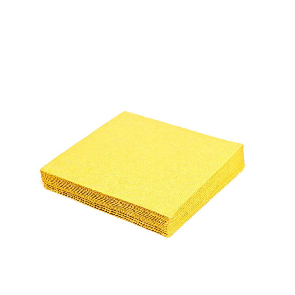 Salvetes divas kārtas 33cm 50gb dzeltenas