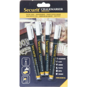 Marķieri krīta tāfelēm 1-2mm 4gb balt