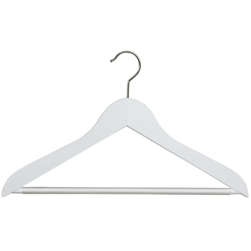 Pakaramais koka BUSINESS 41cm balts
