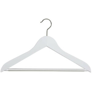 Pakaramais koka BUSINESS 41cm balts