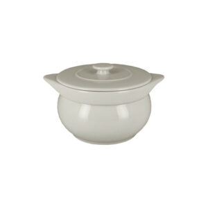 Trauks ar vāku CHEFS FUSION ø15cm h-9.5cm 1150ml balts