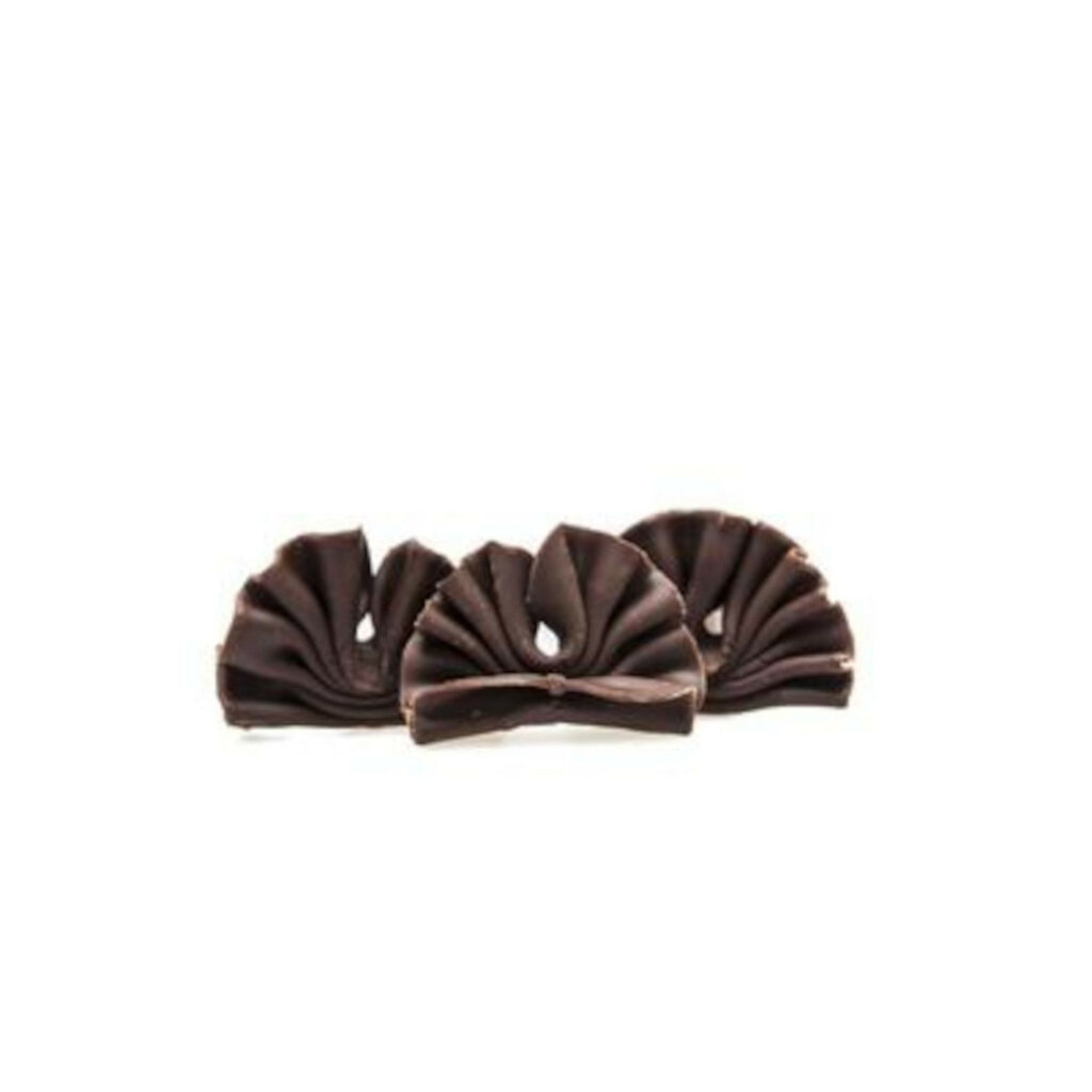 Šokolādes dekori vēdeklīši, tumši mini 30x22mm 185gb