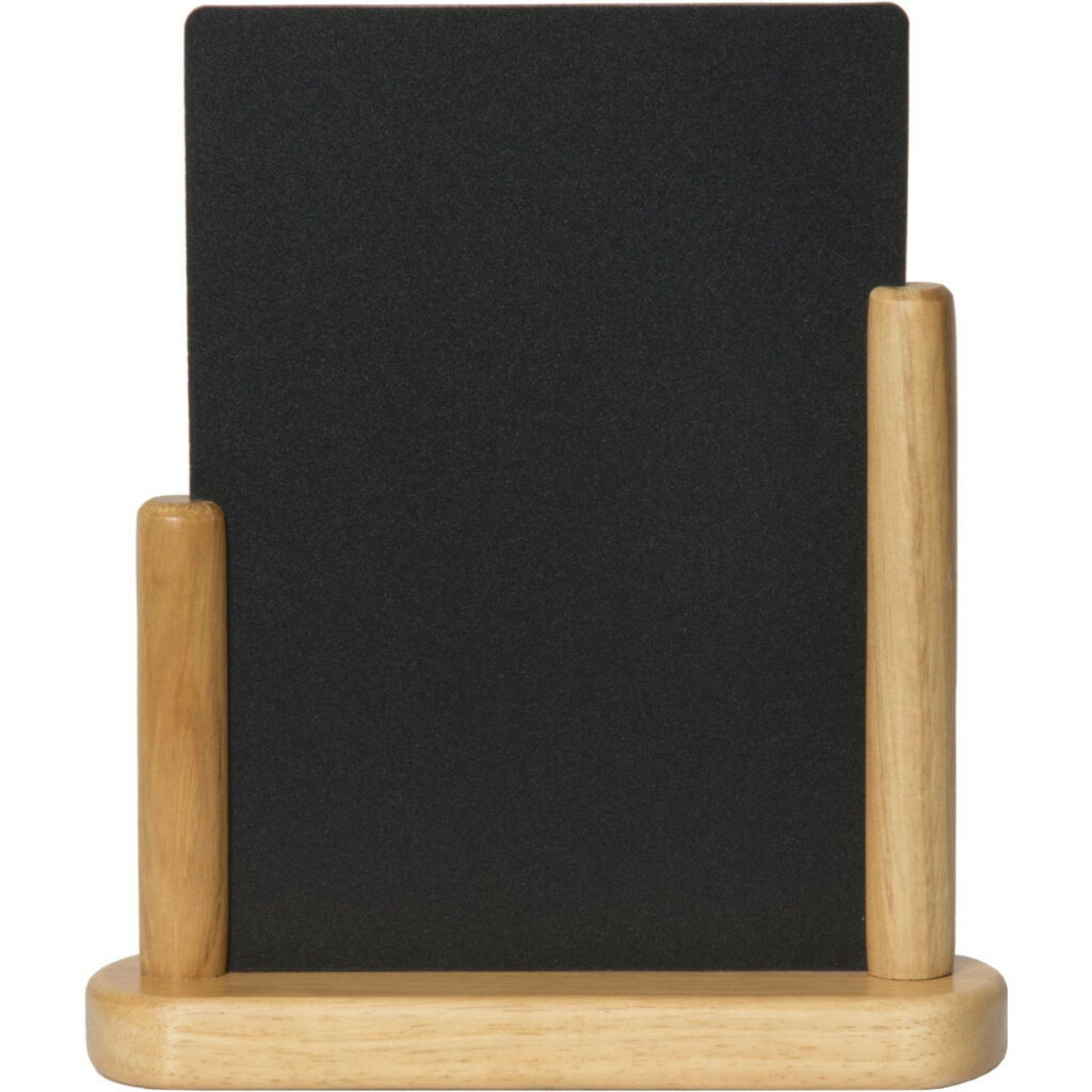 Galda karte/tāfele brūnā statīvā 21x14.8cm
