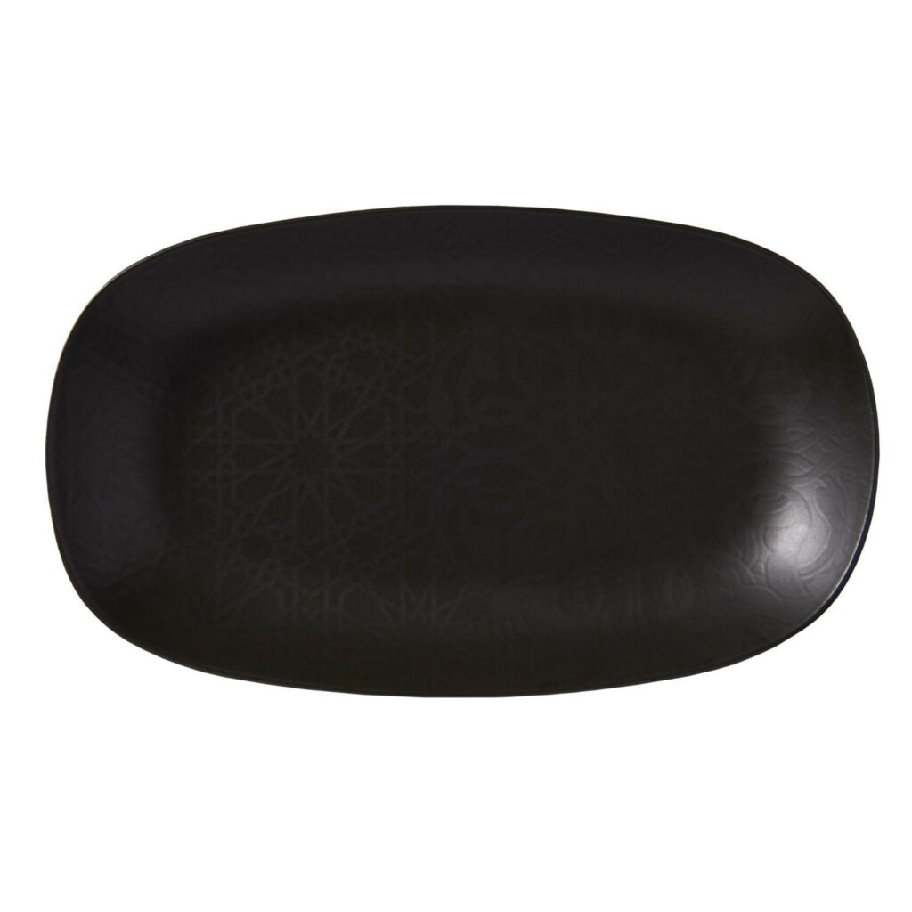 Šķīvis ovāls 29x17cm MATT BLACK