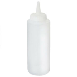 Pudele mērcei plastmasas 700ml caurspīdīga ar lielo korķi