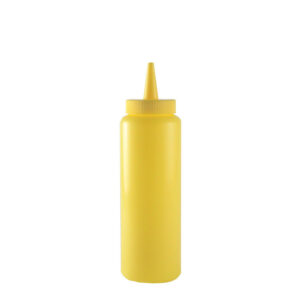 Pudele mērcei plastmasas 700ml dzeltena