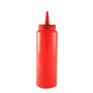 Pudele mērcei plastmasas 235ml sarkana