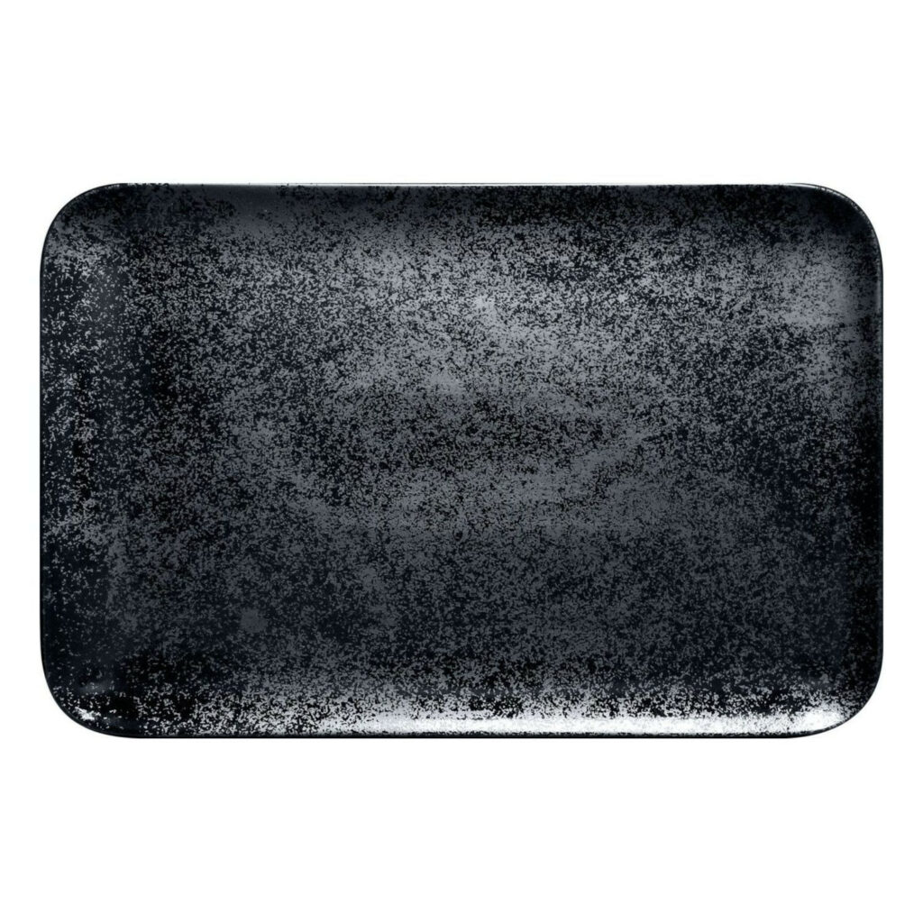 Šķīvis taisnstūra 38x21cm KARBON