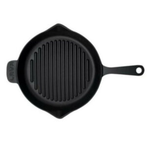 Grillpanna čuguna LAVA ROUND ø28cm 2.10L melna matēta