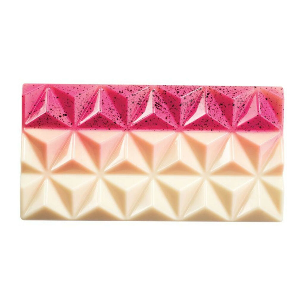 Šokolādes forma polikarbonāta 138x72 h-11mm 3x80g GEOMETRIC