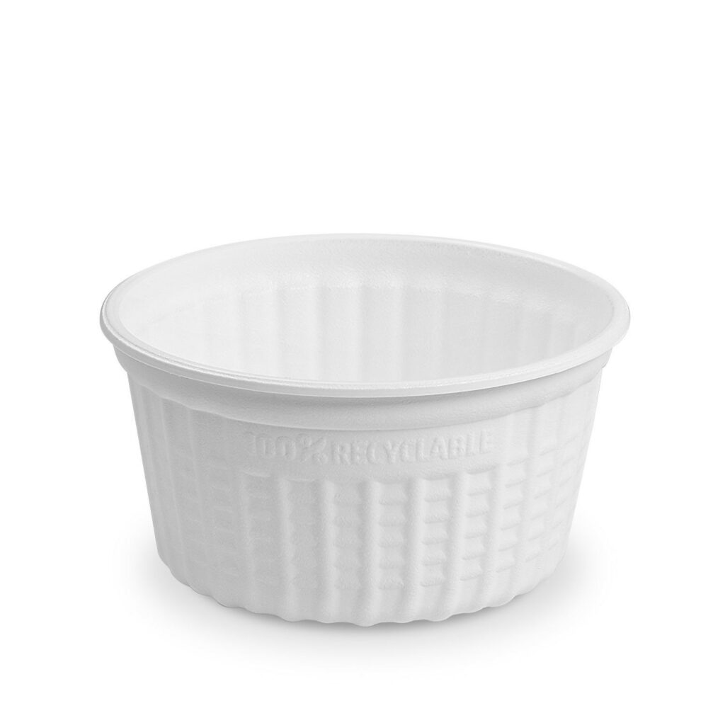 Bļodas v/l. 350ml termoizturīgas, baltas 25gab