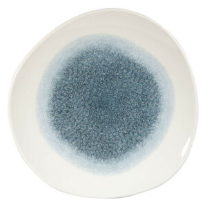 Šķīvis ø 28.6cm RAKU TOPAZ BLUE