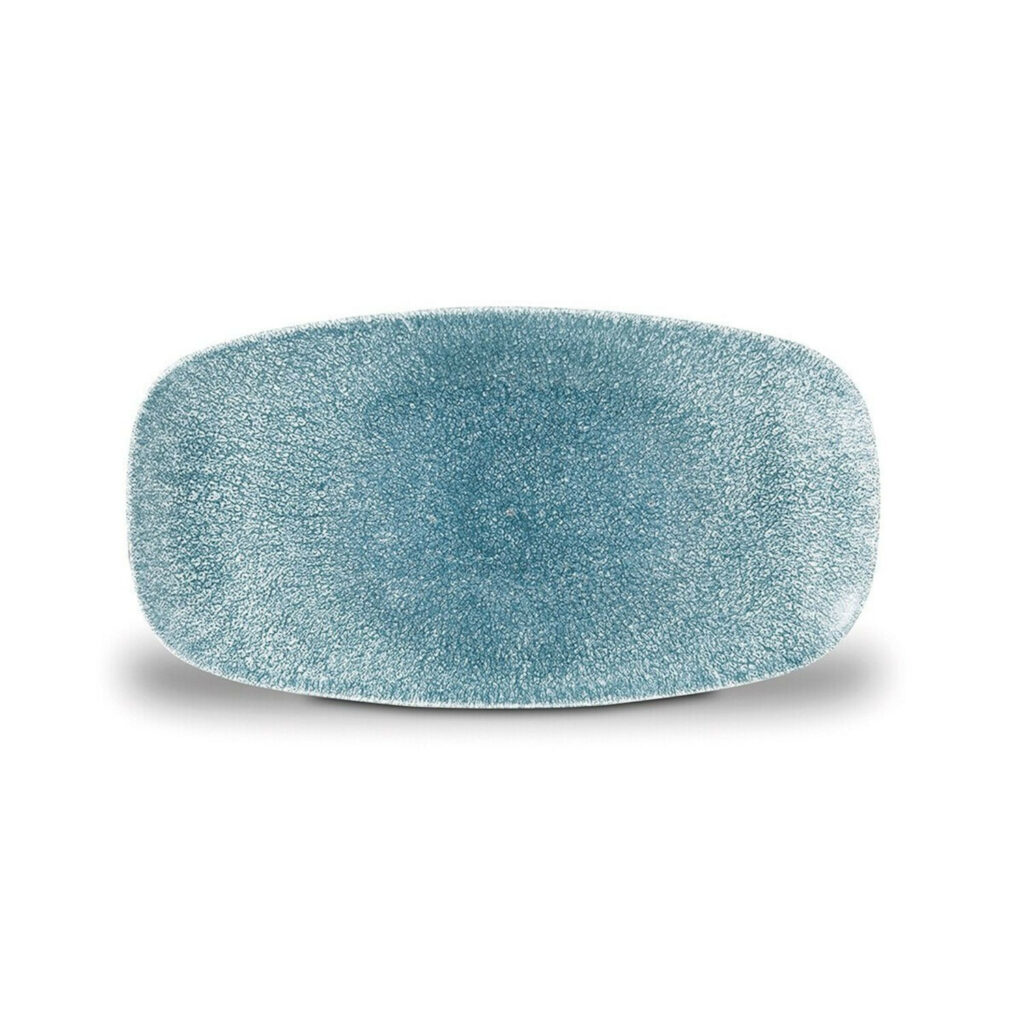 Šķīvis RAKU TOPAZ BLUE 35.5x18.9 cm