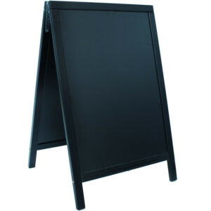 Tāfele priedes koka dubulta 55x85cm melna