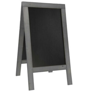 Tāfele 55x85cm priedes koka, dubulta, pelēka