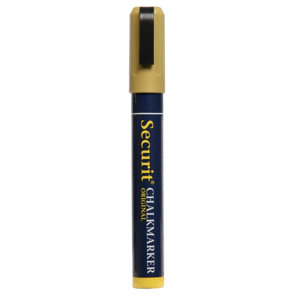 Marķieris krīta tāfelēm 2-6mm zelta