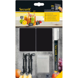 Kartiņas tāfeles A8 +marķieris seši turētāji 7.4x5.2cm 20gb