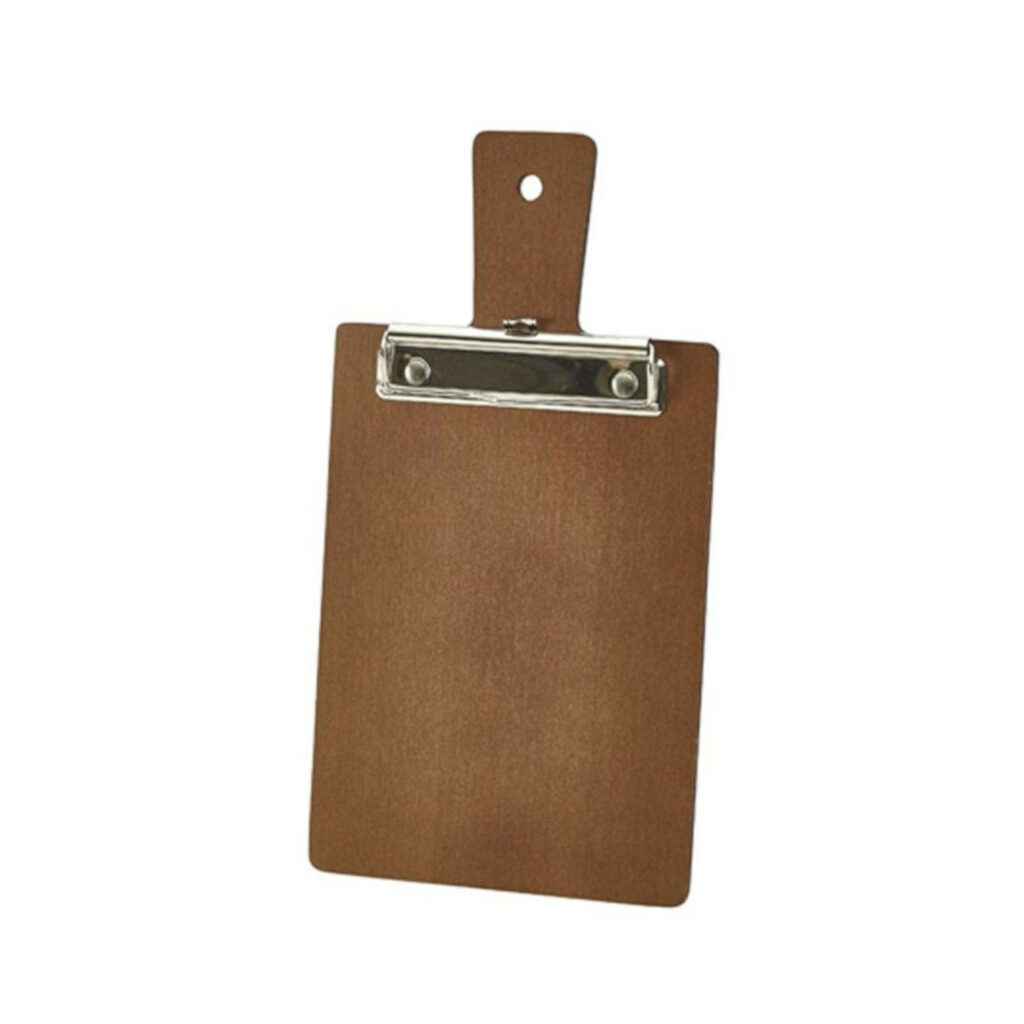 Ēdienkartes turētājs ar klipsi A5 30.5x16x0.6cm koka