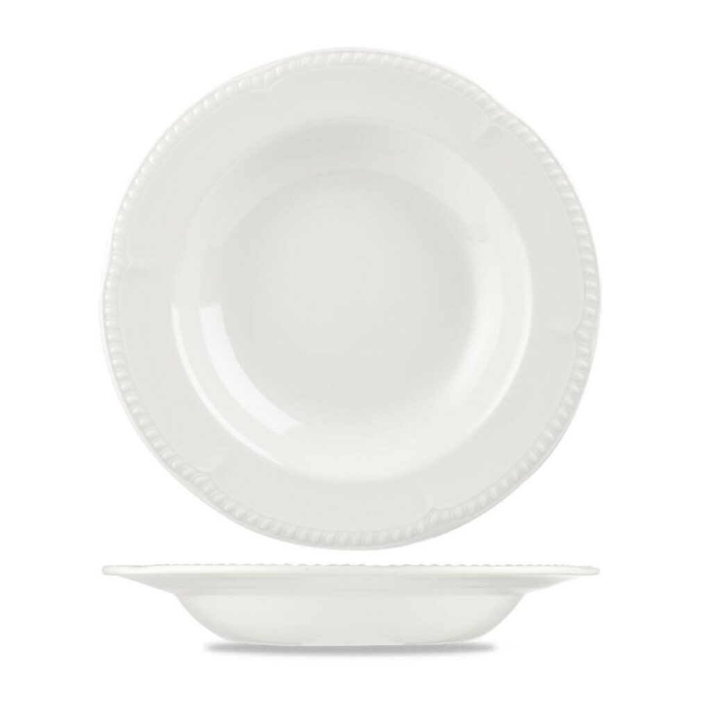 Šķīvis pastai BUCKINGHAM balts