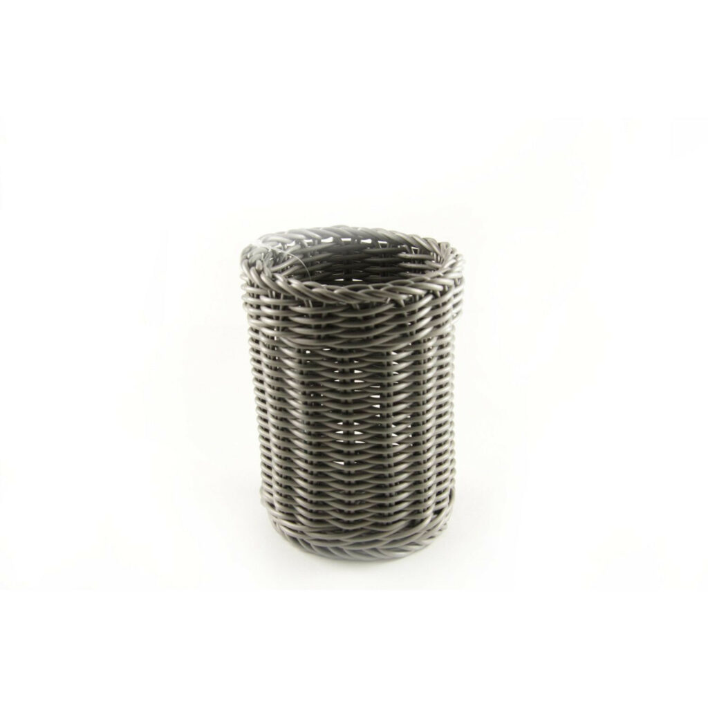 Groziņš galda piederumiem plm. ø12cm h-15cm melns
