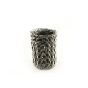 Groziņš galda piederumiem plm. ø12cm h-15cm melns