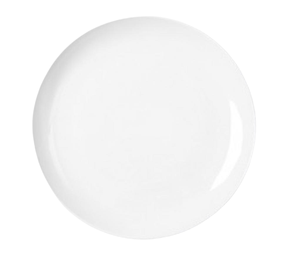 OLIVIA ROLLED RIM DESERTA ŠĶĪVIS 20CM, PORCELĀNS, Wilmax