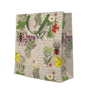 DĀVANU MAISIŅŠ LARGE 26.5x33.5x13CM, WILD FLOWERS, Paw Decor Collection