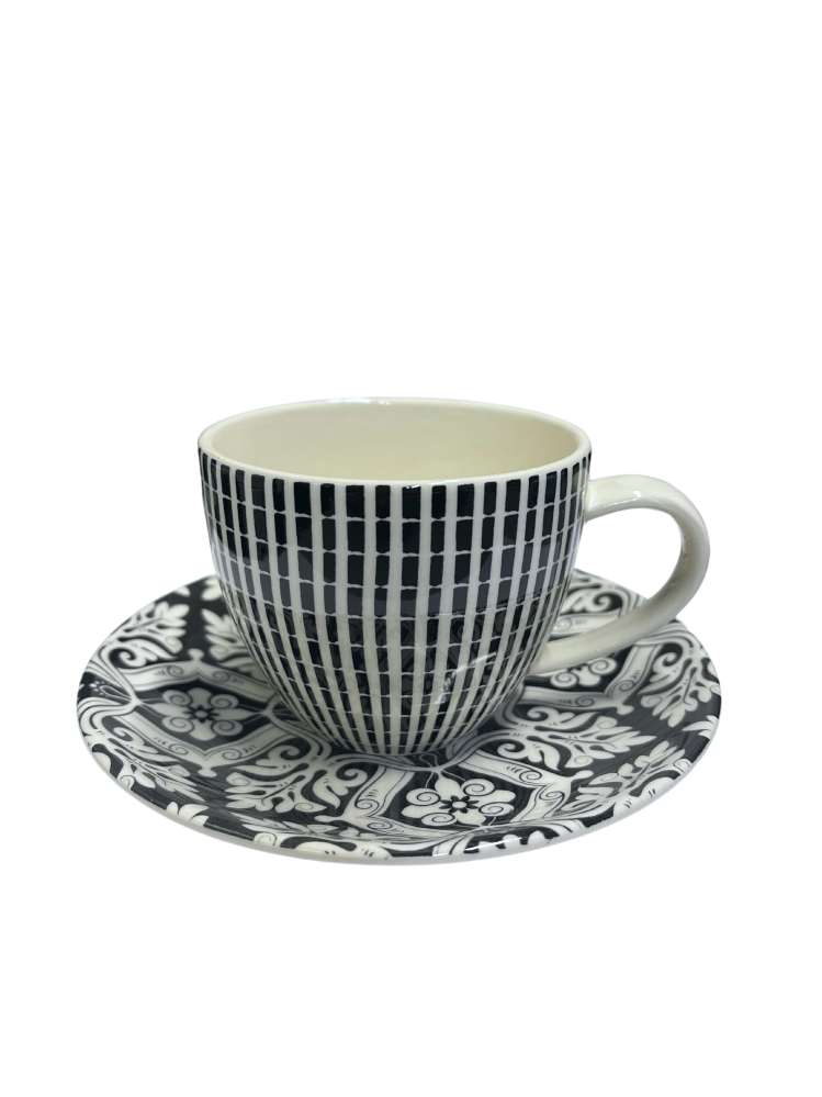GRACEWINS TĒJAS TASE 250ML AR APAKŠTASI 15CM, Claytan