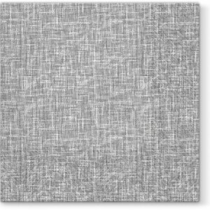 SALVETES 33x33CM, LINEN STRUCTURE GREY, Paw Decor Collection
