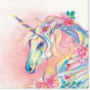 SALVETES 33x33CM, UNICORN FLOWER HEAD, Paw Decor Collection