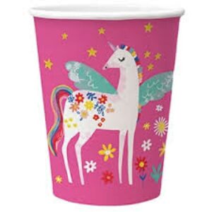 FAIRY UNICORN PAPĪRA GLĀZES 250ML 8GB, 0.079KG/IEP, Paw Decor Collection