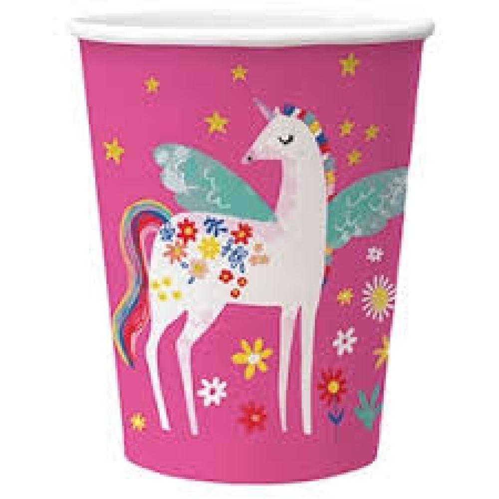 FAIRY UNICORN PAPĪRA GLĀZES 250ML 8GB, 0.079KG/IEP, Paw Decor Collection