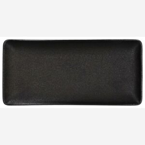 JAP TAISNSTŪRA ŠĶĪVIS 28X13.5CM, MELNA, MATĒTA, KERAMIKA, Tognana