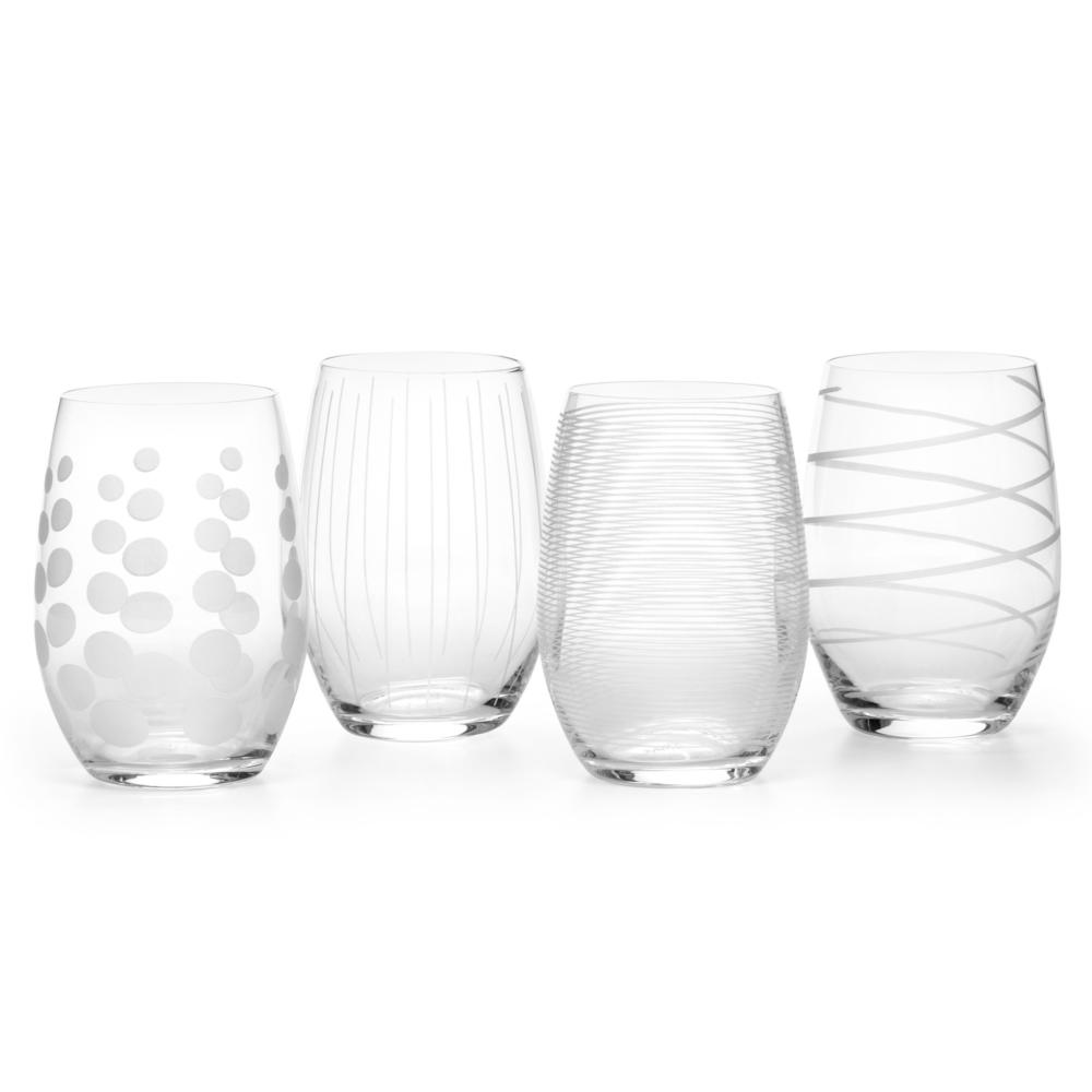 MIKASA CHEERS VĪNA GLĀZES bez kājiņas 480ML, 4 GAB., KRISTĀLS, Mikasa