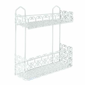 FLORENZ PLAUKTS 30x10x36CM, 2-STĀVU, NER.TĒR., LDPE PLASTIKĀTA PĀRKL., Metaltex
