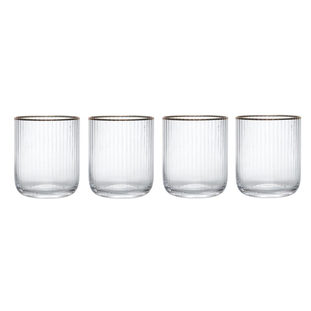 MIKASA SORRENTO ZEMĀS GLĀZES 400ML, 4 GAB., kristalīns, Mikasa