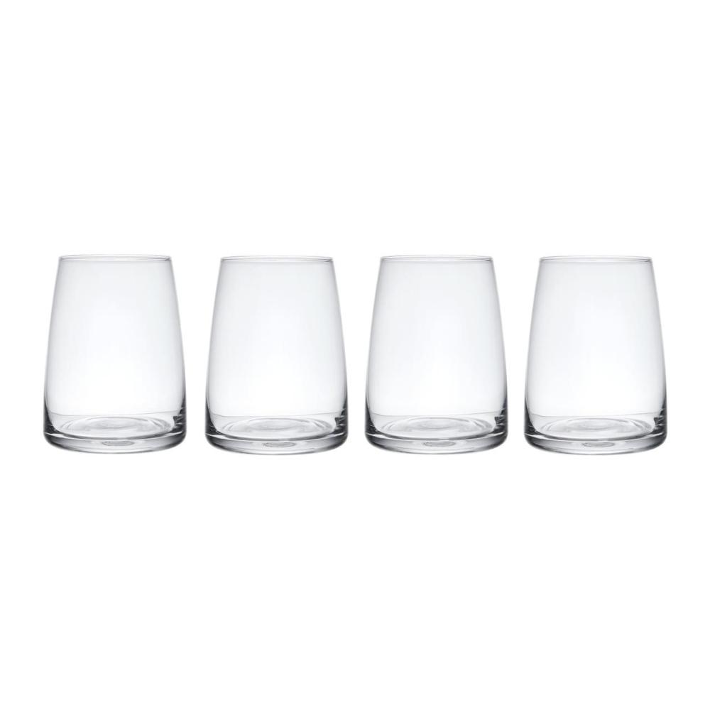 MIKASA PALERMO VĪNA GLĀZES 350ML BEZ KĀJIŅAS, 4 GAB., kristalīns, Mikasa